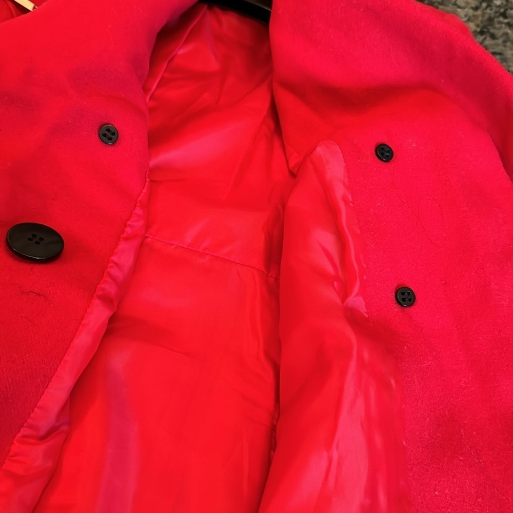 Black Rivet red pea coat S - Picture 10 of 10
